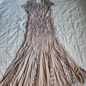 R&M Richard's taupe dress